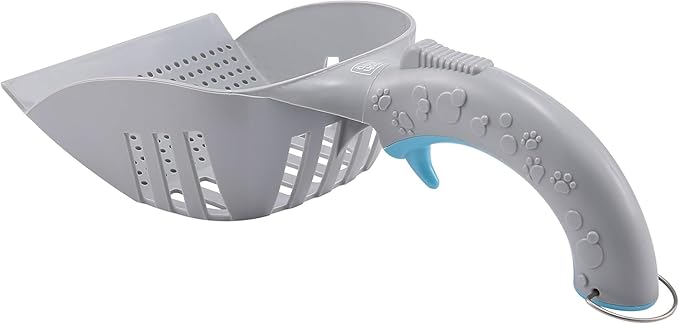 Fresh Step All in One Cat Litter Scoop, Deep Shovel with Ergonomic Non-Slip Handle, Wrist-Tilt Sifting Control, Easy-Clean Litter Scooper for Clumping and Pellet Litters - 2 Pack