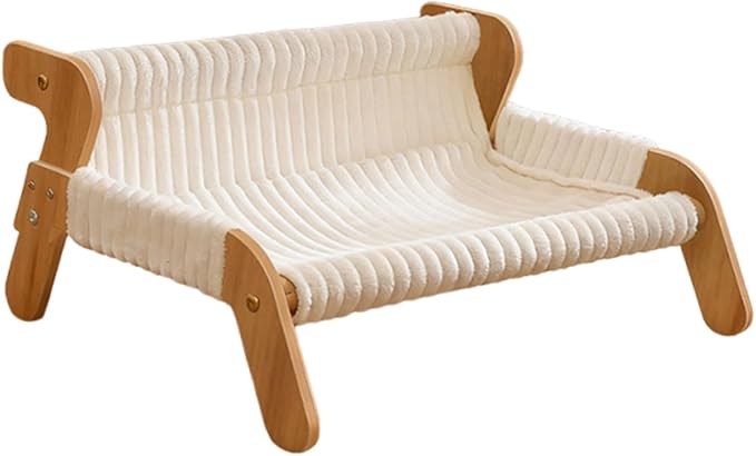 Baoblaze Cat Lounge Chair Pet Hammock Bed Large Furniture Sofa Scratcher Pet Cot Winter Elevated Bed for Bunny Small Animal Rabbit Kitten Small Dogs