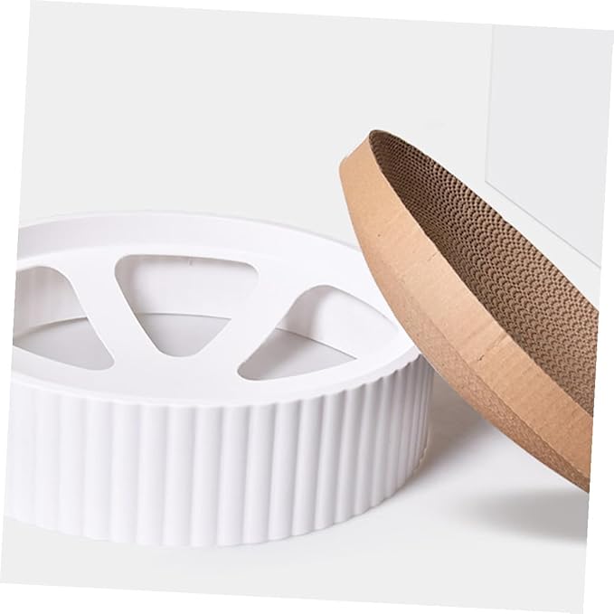 Cat Scratcher Replacement Core Pad, Recycled Corrugated Cardboard Scratching for Indoor Cats and Kittens, Interactive Pet Scratch Bed to Stress and Protect Furniture