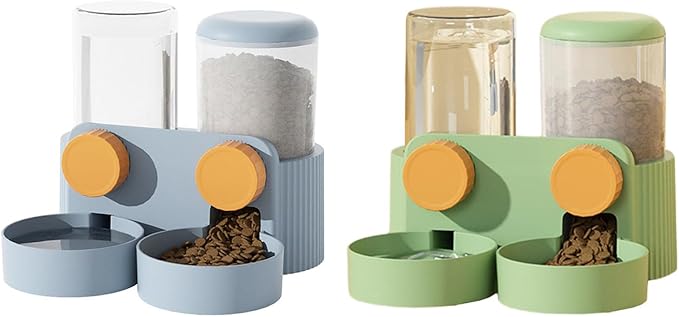 Cat Water Feeder Cat Feeding Watering Feeder Cat Water Dispenser Cat Automatic Feeder and Water Cage Mount