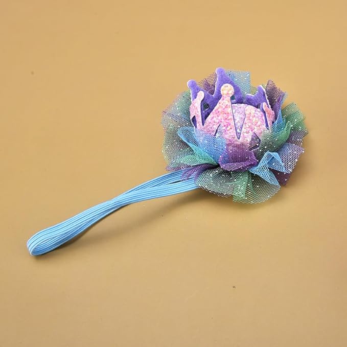 Glitter Pet Birthday Hat for Dog Cat with Sparkly Lace, Adjustable Pet Hat for Dog Cat for Birthday Party Decorations for Pet Dogs Cats Bday Hat with Lace Hair Accessories for Pet Dog Cat Puppy Hat