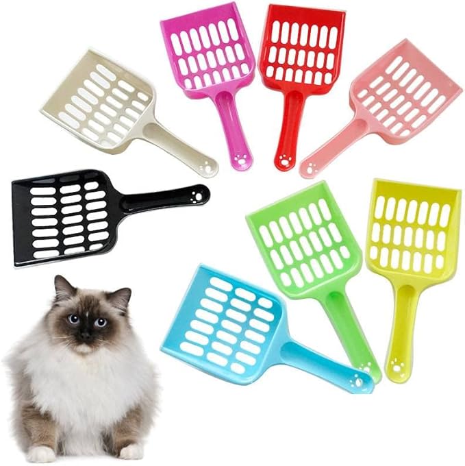 XTYPE Cat Litter Scoop Pooper Scoopers Pets Litter Sand Shovel Pet Shit Artifact Dogs Shovel Pet Cleanning Tool cat Litter Shovel (Color : ROS red)