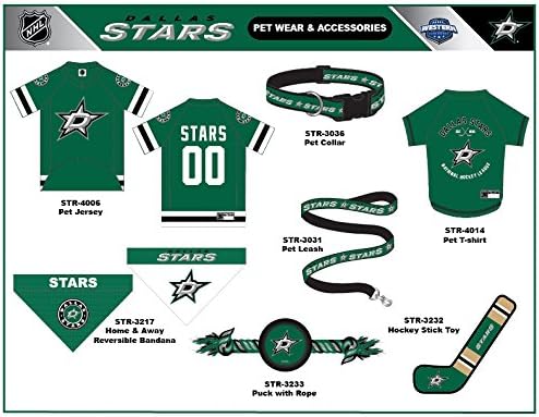 Pets First NHL Dallas Stars Jersey for Dogs & Cats, X-Large. - Let Your Pet Be A Real NHL Fan!