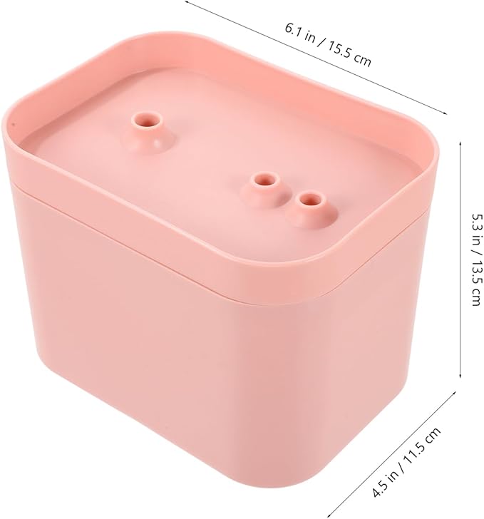 Mipcase Automatic Cat Water Fountain Electric Feeder with Mute Pump Water Dispenser for Cats and Dogs Fun Flower Shape Outlet Portable and Easy to Pink Color
