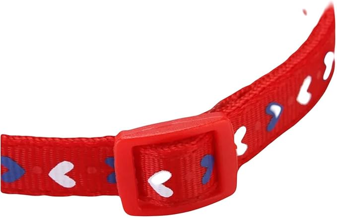 6pcs Cat Collars with Bell, Breakaway Cat Collars, Nylon Cat Collars with Bell, Collars for Cats (6 Colors)