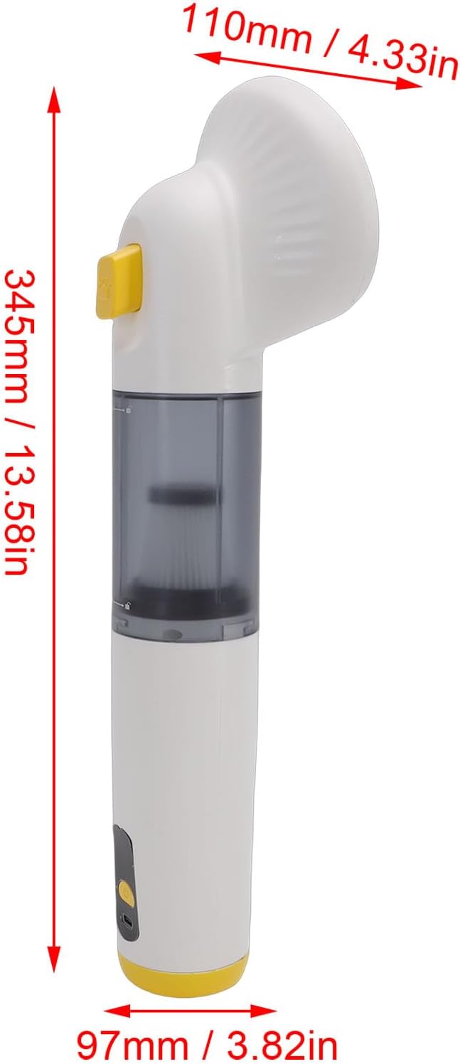 Handheld Pet Grooming Vacuum, High Efficiency Portable Dog Cat Hair Remover with Adhesive Design, for Car Home Sofa Bed Linen