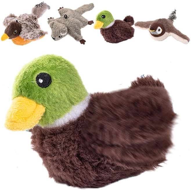 AIIONP Interactive Chirping Bird Cat Toy, 2025 Upgrade Flying Bird Cat Toys, Rechargeable Flapping Birds Interactive Cat Toy, Automatic Moving Simulation Birds Interactive Cat Toy for Indoor Cats (C)