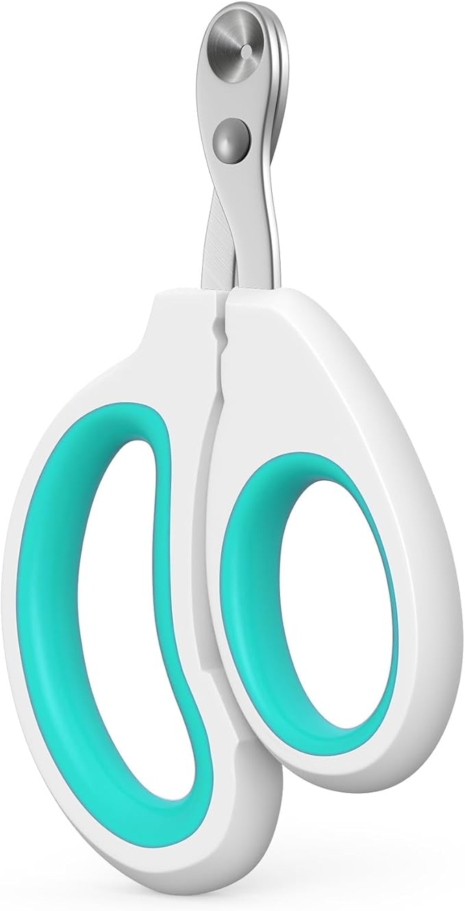 Aogeili Cat Claw Nail Clippers, Beginner Friendly Safety Trimmer, Pet Grooming Essentials Accessories with Stainless Steel Non Slip Handle for Kitten Puppy Rabbit Small Pets