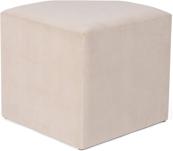 Adeco Modern Cat Condo Ottoman Pet House Ottoman with Removable Padding Round/Square Foot Stool Ottoman 2-in-6 Kitty Bed for Small Cats
