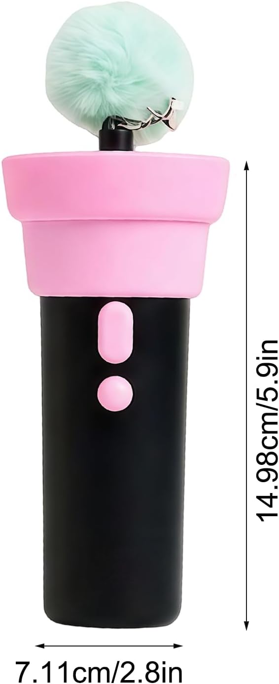 Electric Cat Wand Toy with Telescopic Rope, Cat Teaser Game Interactive Cats Toys Fuzzy Ball Launchers Funny Enrichment Toys for Bored Indoor Pets