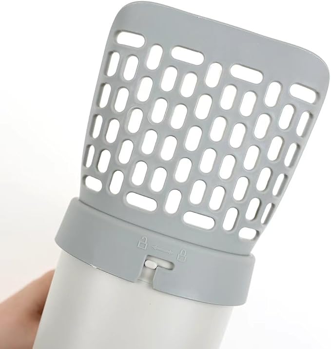 Cat Litter Scooper with Holder - Large Capacity Mess-Free Litter Shovel for Large & Multi-Cat Homes Spill-Proof Waste Collection Design for Easy Hygienic Litter Box Cleaning - Portable Integrated
