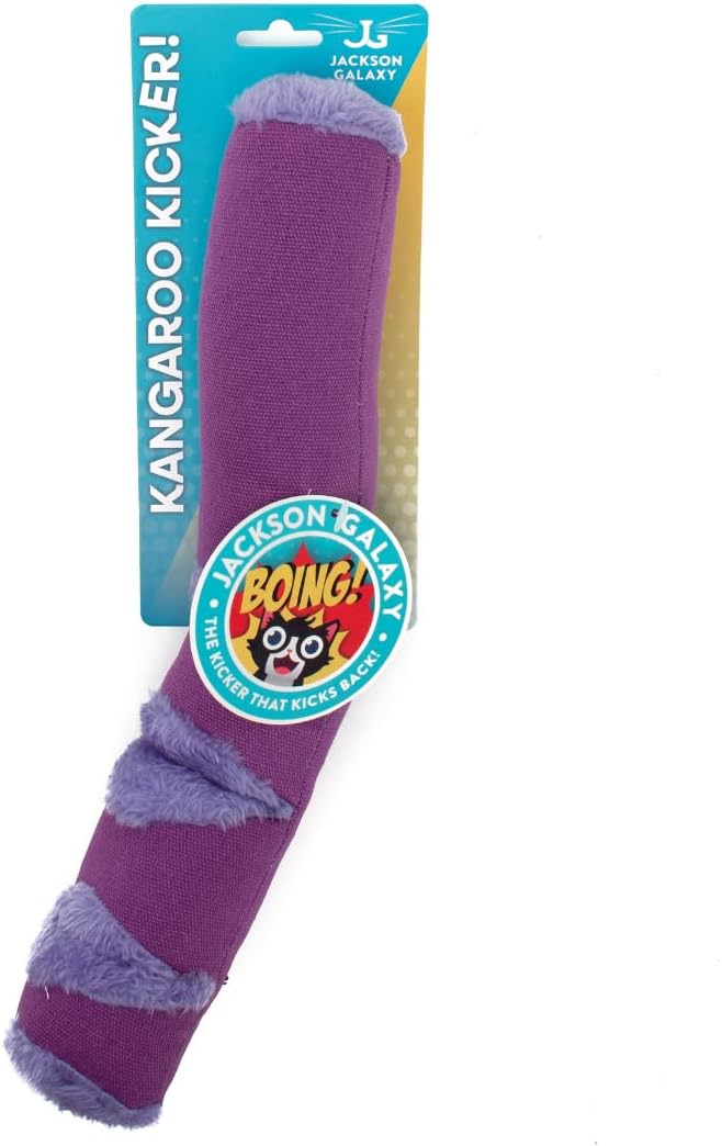 Jackson Galaxy Kangaroo Kicker - Cat Kicker Toy, Spring Action, Kicks Back