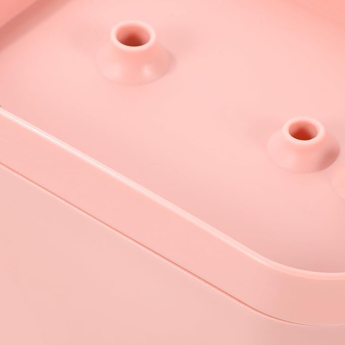 PRETYZOOM Automatic Cat Water Fountain Pink USB Pet Water Dispenser with Silent Motor Lightweight Portable Circulation Feeder for Cats Dogs and Kittens Elegant Flower Shape Outlet