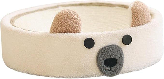 Baoblaze Cat Scratcher Bed Round Scratch Pad Furniture Protection Training Toy