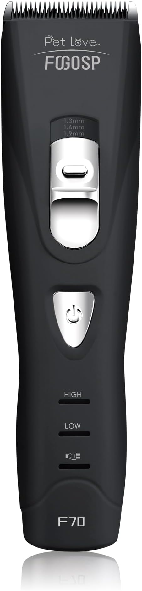 Quiet Dog Hair Clippers for Matted & Long Hair 5300RPM Cordless Pet Clipper Kit for Dogs, Cats, Rabbits Rechargeable 7Hours Working Time(Black)