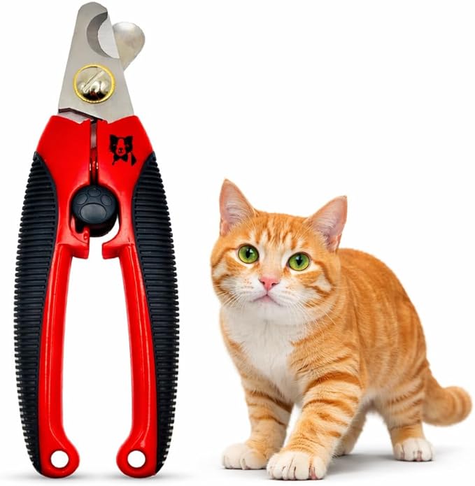 Warren London Cat Nail Clipper | Kittens Small Dogs | Stainless Steel Blade | Nail Safety Guard | Precision Grooming Tool