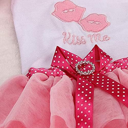 2Pcs Dogs Dresses for Medium Dogs Girl Cute Pets Blue Pink Cute Outfits Party Costumes L