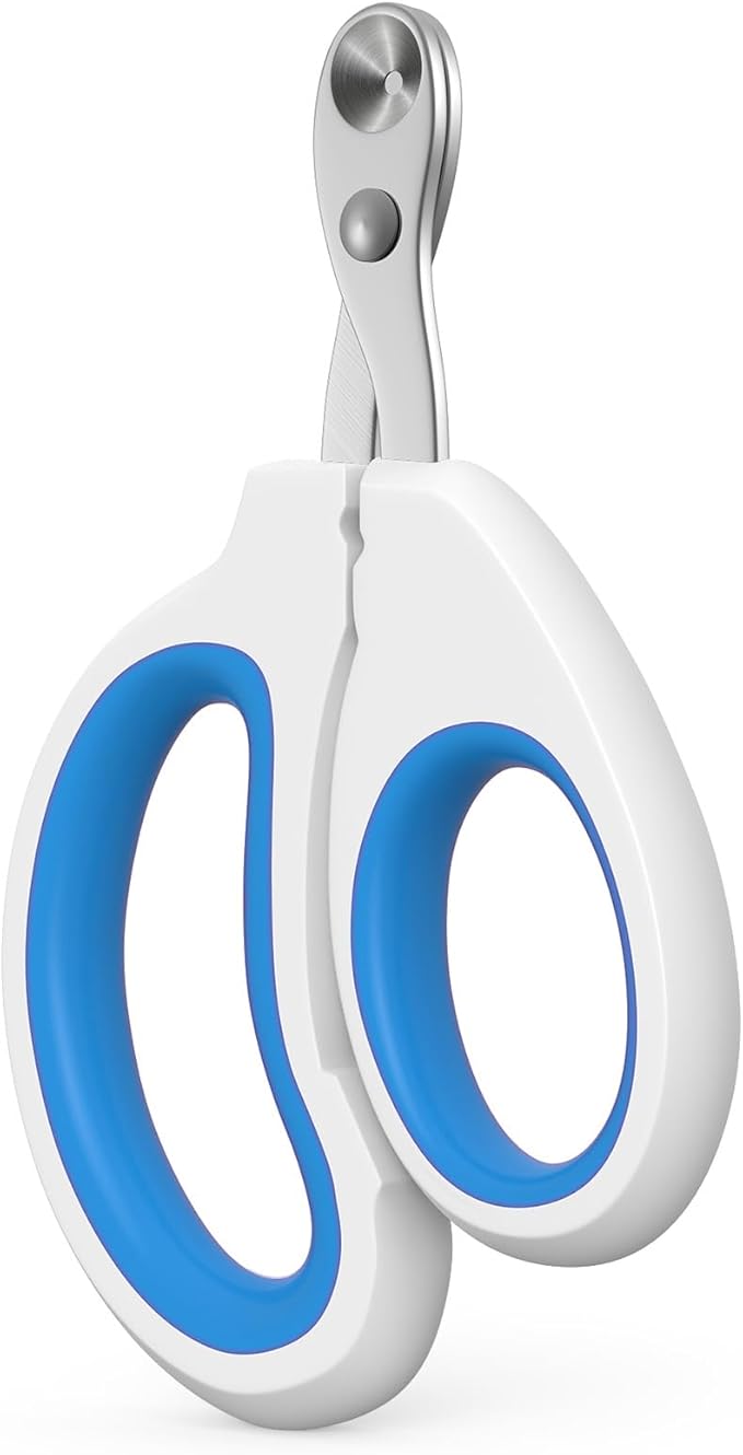 Aogeili Cat Claw Nail Clippers, Beginner Friendly Safety Trimmer, Pet Grooming Essentials Accessories with Stainless Steel Non Slip Handle for Kitten Puppy Rabbit Small Pets