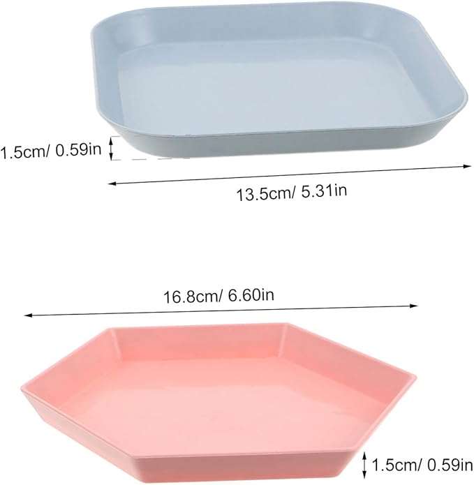 BESPORTBLE Cat Bowls Set 10pcs Shallow Round Pet Food Plates with Wide Feeding Surface, Whisker Friendly Small Cat Dishes for Indoor Kitten Feeding and Watering