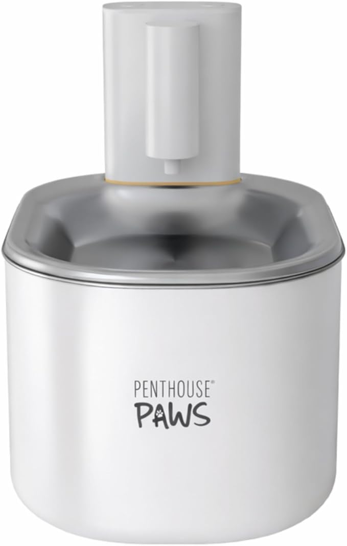 Penthouse Paws Smart Wireless Water Fountain, 3 UltraFiltration Filters, 6 Foam Filters & 6 Sponges, Compatible with 3.5L Smart Wireless Fountain, Easy to Clean, for Cat and Dog, White