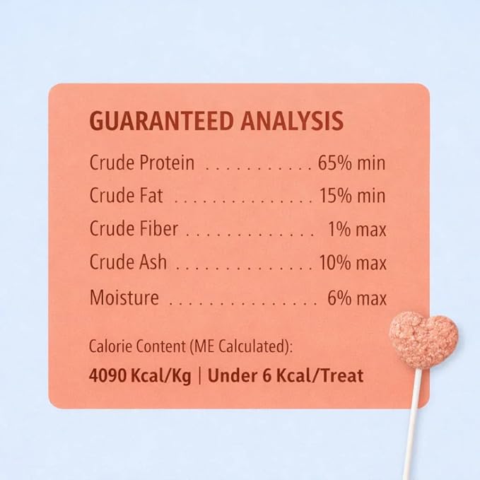 Freeze Dried Cat Treats Salmon Lollipops 4 Pops - High Protein Lickable Salmon Treats on Stick for Training Bonding - Cat Snacks No Artificial Flavors Preservatives for Kittens Cats All Ages