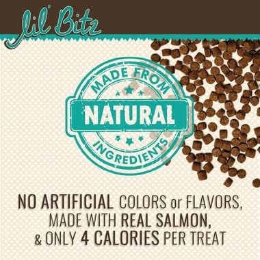 Lil' Bitz Soft & Chewy Training Treats for Dogs, Bite Size Reward Treats for Training & Positive Reinforcement, Grain Free Dog Treats Made with Wild Salmon & Kelp, All Breeds, 12 Pack (4 oz Each)
