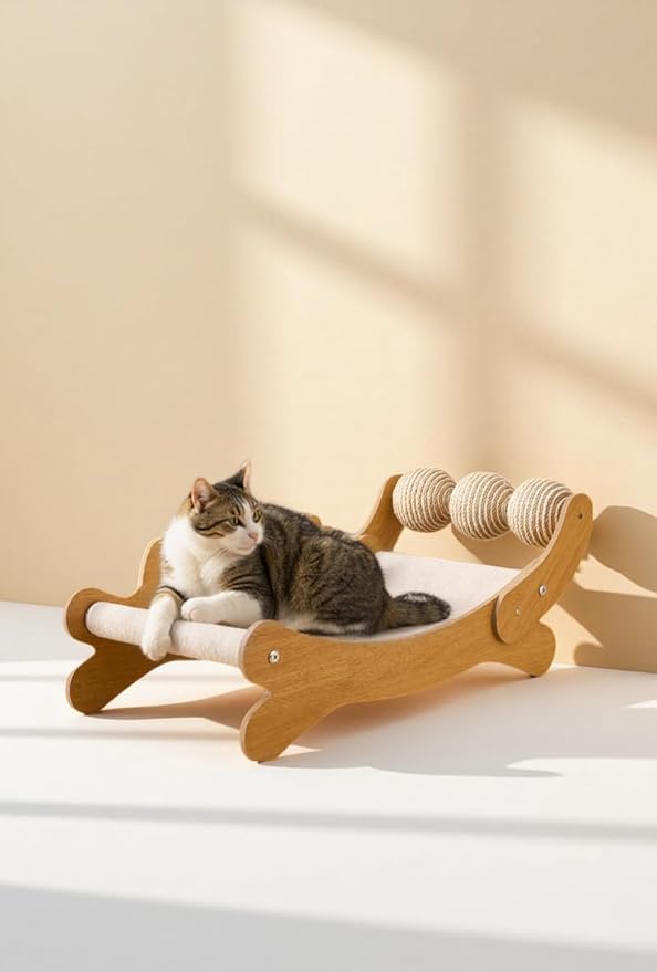 Fun Cat - Face Cat Couch with Scratchable Ropes