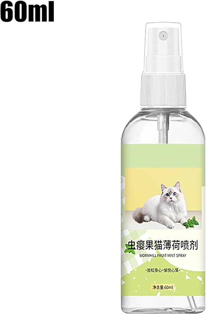 Catnip Spray for Indoor Cats - Attractive Catnip Spray for Cats, Catnip Spray for Cats | Organic Catnip Spray Liquid, 60ml Catnip Spray for Indoor Cats Relieves Stress, Calming, Revives Toys