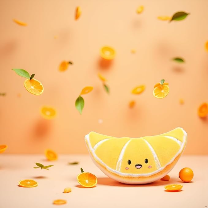 Orange Soft Fruit Series Catnips Cat Toy Interactive Gifts Fish Catnip Toys Doll Simulation Fruit Toy Catnip Toys for Pet