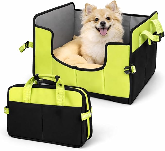 Pet Life ® 'Travel-Nest' Innovative Portable Travel Folding or Collapsible Cat and Dog Bed with Carrying Handle