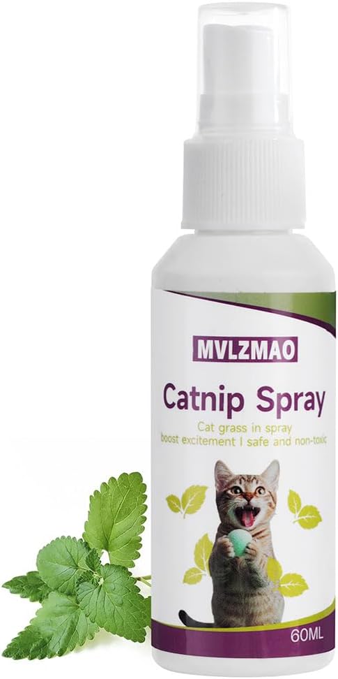 Catnip Spray for Cats, Cat Scratching Sprays, Transparent Cat & Kitten Behaviour Spray 60 ml