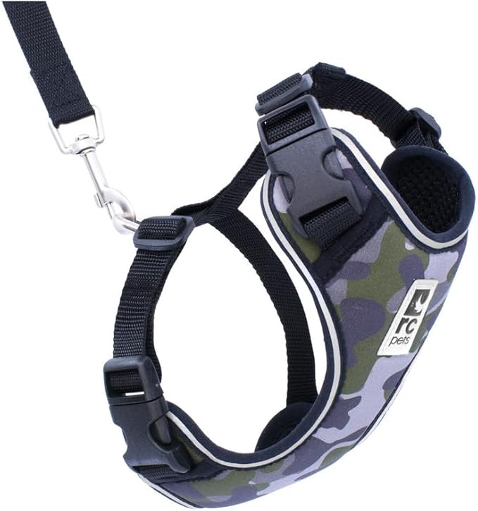 RC Pets Adventure Kitty Cat Harness | Adjustable Airmesh Vest with D-Ring and 6ft Leash for Walking and Travel | Camo, Large