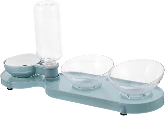 Pet Supplies Cat Feeder Water Bottle Automatic Pet Water Feeder Raised Cat Bowl