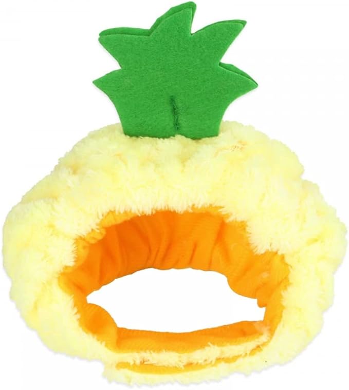 Pet Cute Hat, Cat Adorable Bunny Hat Banana Strawberry Tiger Yellow Duck Drumstick Shaped Hat for Cat Kitten Small Puppy Party Costumes Festival Birthday