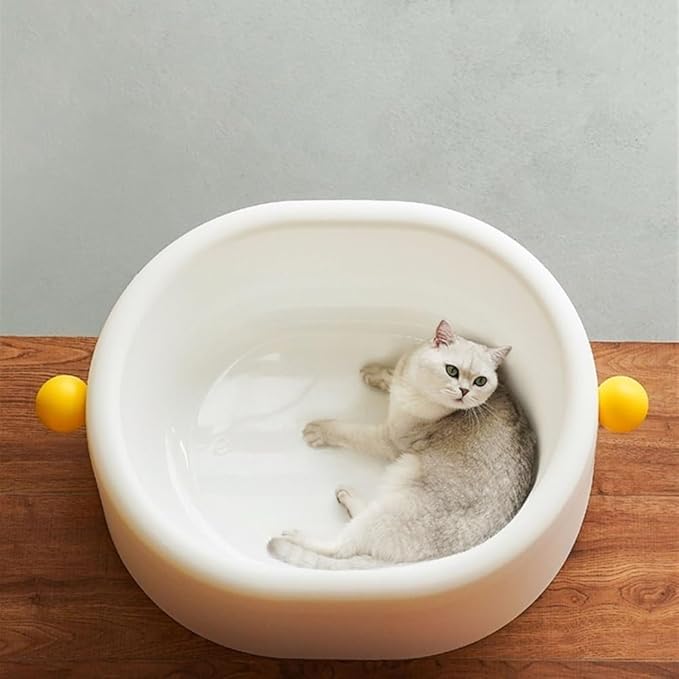 Pet Supplies, Extra Large Open Cat Litter Box - Nonstick & Anti-Splashing, Easy to Clean