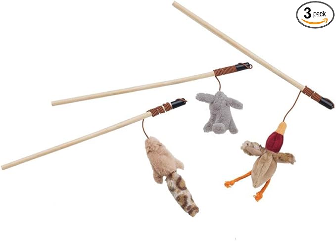 Skinneeez Teaser Wands W/Catnip