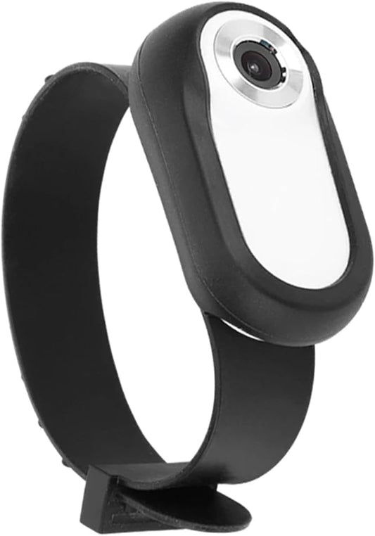 Pet Camera, 1080P Pet Collar Camera with 90 Wide Angle Lens Sports Action for Dogs Cats (White)