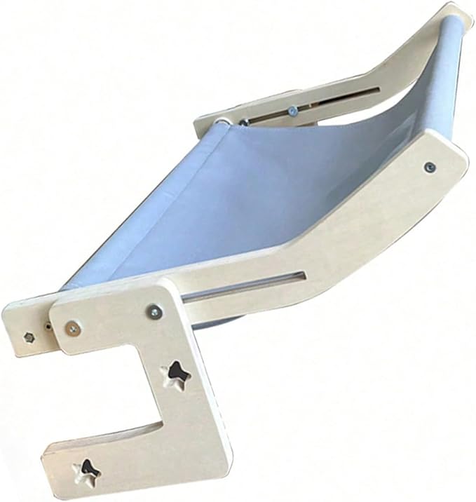 Strong Metal Hook Pet Perch for Openings and Beds Includes Soft Washable Pad for Cozy Napping Indoor Furniture