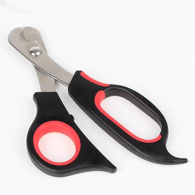 Pet Nail Clippers for Small Animals, Stainless Steel Cat Nail Trimmers with Non-Slip Handle, Safe & Sharp Claw Cutter for Puppies, Cats, Rabbits and Ferrets