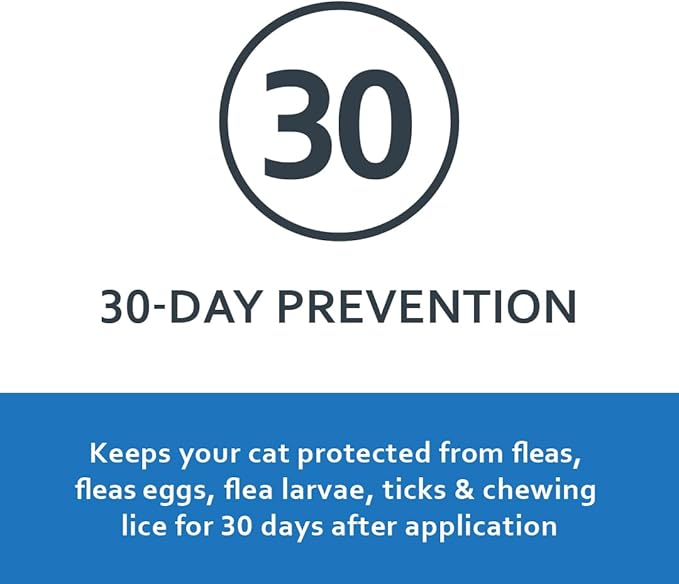 Sentry Fiproguard for Cats, Flea and Tick Prevention for Cats (1.5 Pounds and Over), Includes 3 Month Supply of Topical Flea Treatments
