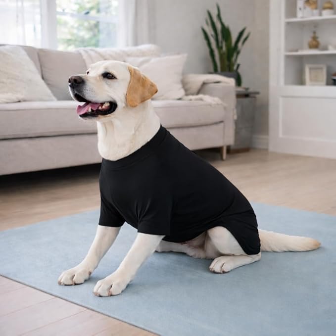 Lovelonglong Dog Full Bodysuit – Stretchy Yoga Fabric 4-Leg Dog Pajamas, Breathable & Lightweight Dog Onesie for Indoor & Outdoor, Shedding Control & Travel Wear