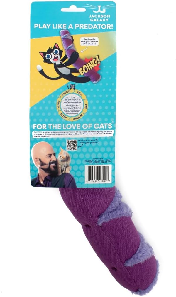 Jackson Galaxy Kangaroo Kicker - Cat Kicker Toy, Spring Action, Kicks Back