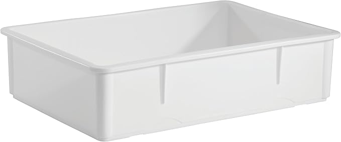 Central Exclusive Plastic Open Non-Stick Litter Box, Great for Small & Large Cats - 18" x 26" x 3"