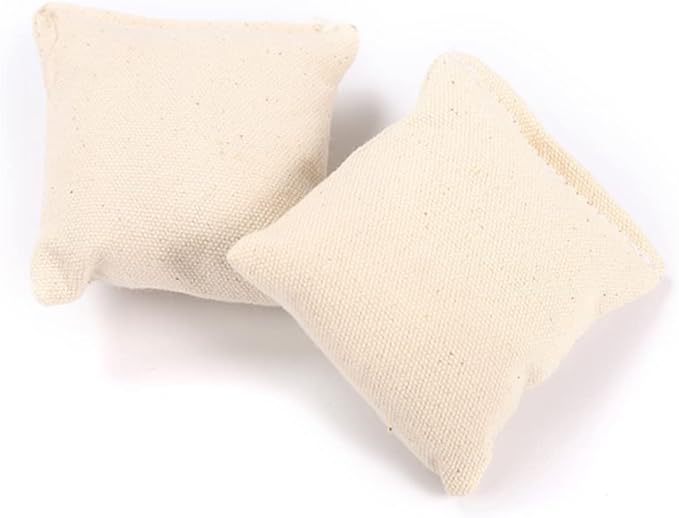 Healifty 10pcs Catnip Canvas Sachets Filled with Cotton Soft Cat for Pets Interactive Playthings Random Khaki Styles for Indoor Cats