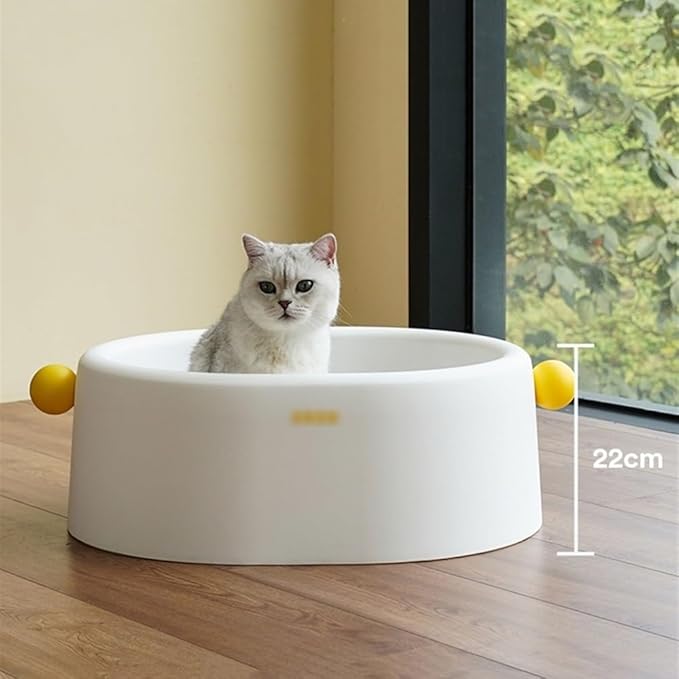 Pet Supplies, Extra Large Open Cat Litter Box - Nonstick & Anti-Splashing, Easy to Clean