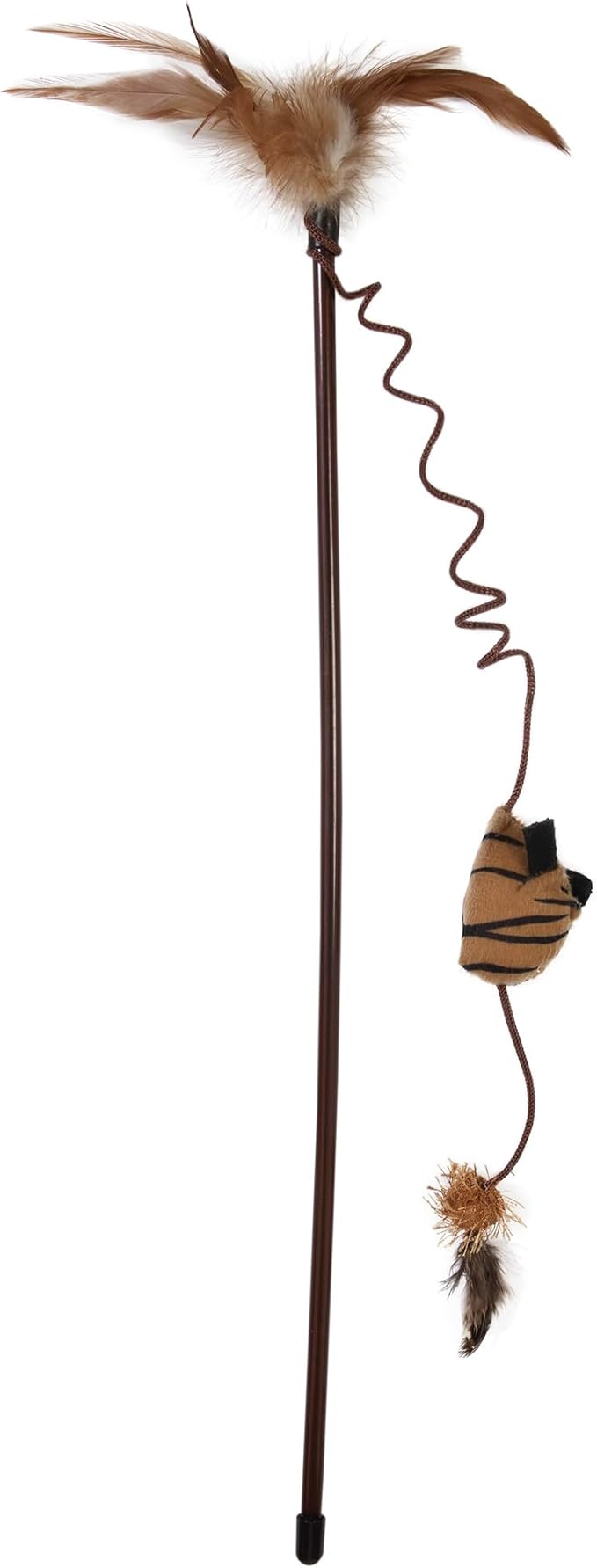 Mad Cat Safari Squeak Wand Cat Toy with Catnip, Pack of 1