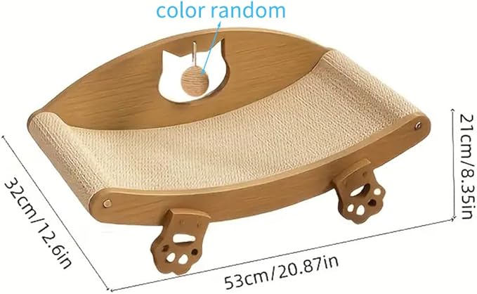 Cat Scratcher Bed, Cat Scratch Pad, Elevated Scratching Lounger, Kitten Scratching Board, Sisal Scratcher Pet Supplies Puppy Bed for Sofa Carpet Floor Furniture Protector Indoor Sleeping
