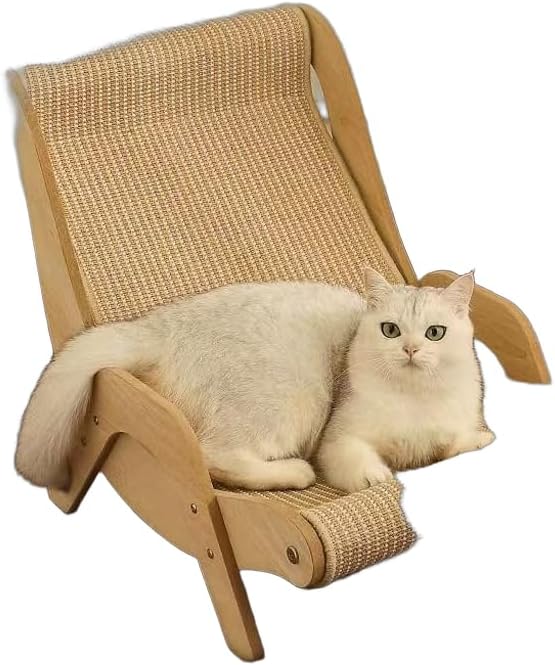 Sisal Cat Lounge Chair Hammock Scratching Post Pet Bed Sleep Sofa
