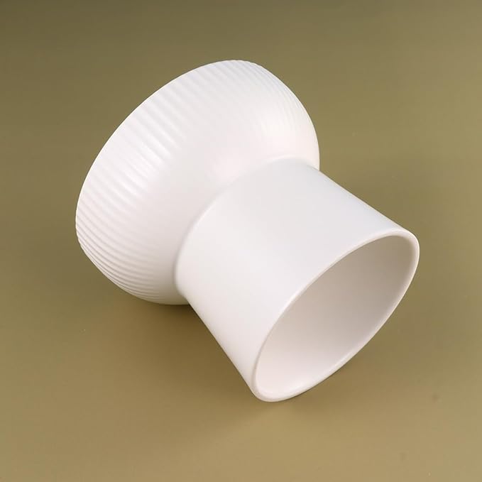 BESTYASH Pet Raised Feeding Bowl Ceramic High Feet Feeder White Elevated Pet Food Dish for Cats and Dogs Suitable for Feeding and Watering