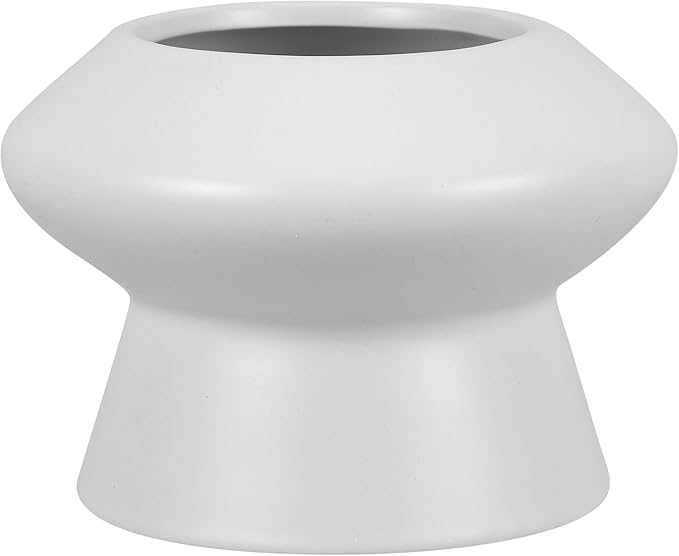 Ceramic Pet Water Feeder Raised Bowl High Feet Feeding Pet Bowl for Dogs and Flat-Faced Cats Neck Protection Random Color